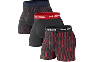 Pair of Thieves Super Fit Men's Boxer Briefs – Soft, Breathable, Quick-Dry Underwear with 4-Way Stretch (2 & 3 Pack)