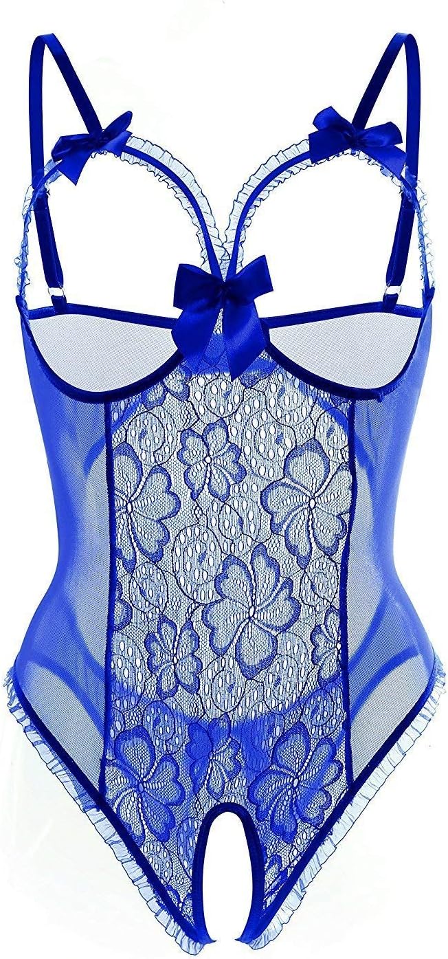 Evelure Women Plus Size Lingerie Teddy Lace Babydoll Nightwear Sexy
