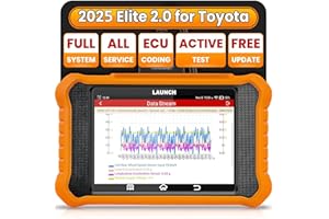 2025 LAUNCH Creader Elite V2.0 fit for Toyota Lexus Bi-Directional Scan Tool, Full System OBD2 Scanner, All Reset Service Code Reader, AUTOVIN, ECU Coding, Battery Registration, Lifetime Free Update
