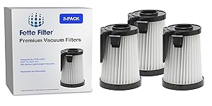 Fette Filter - Dust Cup Filter Compatible with Eureka DCF-10, DCF-14. Compare to Part # 62731, 62396. Pack of 3