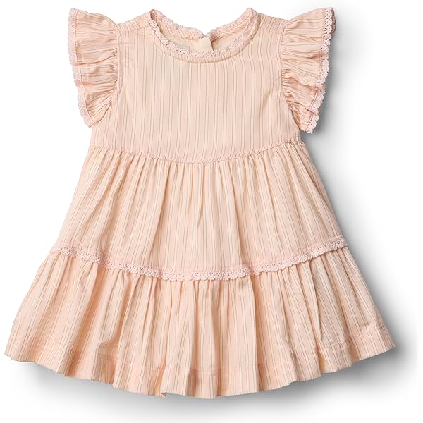 white christmas dresses Petit Ami Girls Pink Gingham Smocked Bishop 3PC Dress Newborn with Bloomers main image 1
