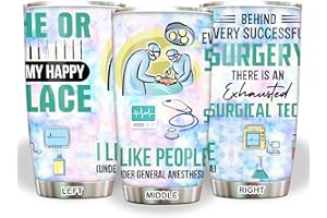 MEDROC Surgical Tech Gifts Tumbler - Stainless Steel 20oz, Surgical Tech Week Gifts For Women Men, Surgical Technologist Gifts Bulk For Coworker OR Staffs, Scrub Tech Drinking Coffee Cups (ST03)