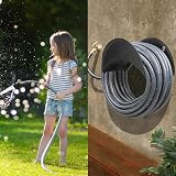 GARTOL Hose Hanger High Carbon Steel Wall Mount Garden Holder Black view 4