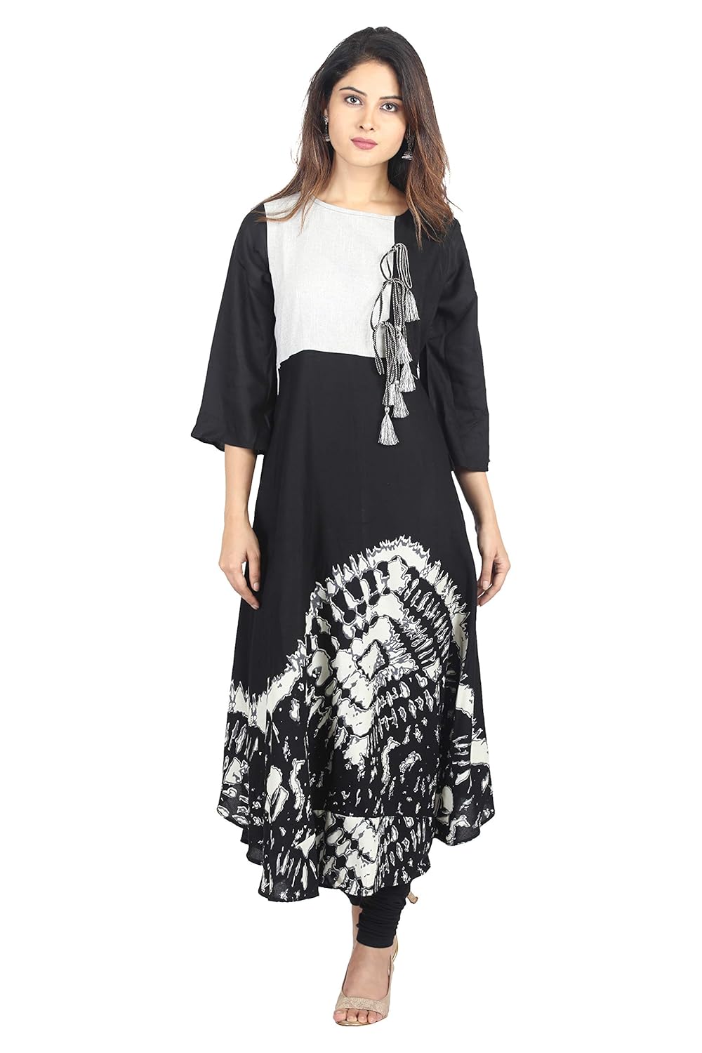 Black umbrella cut kurti Clearance