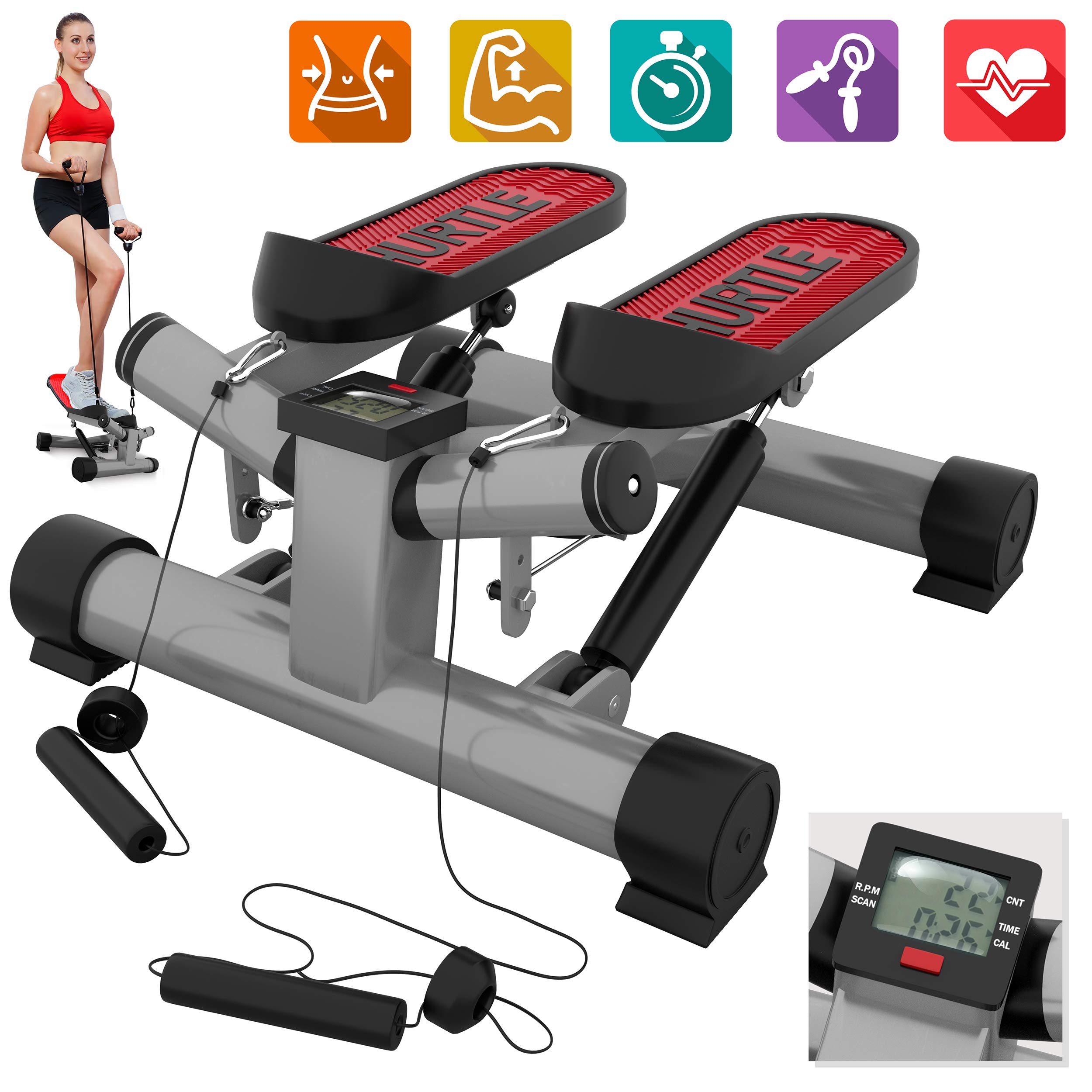 Fitness Exercise Elliptical Twister Stepper Upgraded Quality Steel