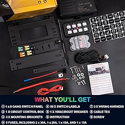8 Gang Switch Panel Control Panel, RGB Toggle