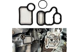 Lyxheth VVT VTEC Solenoid Gasket Valve Cover Set, Engine Valve Cover Gasket Set, 15845-RAA-A01 15815-RAA-A02 Spool Valve Filter Screen, Olenoid Valve Replacement Parts Fit for Honda Civic Accord CR-V