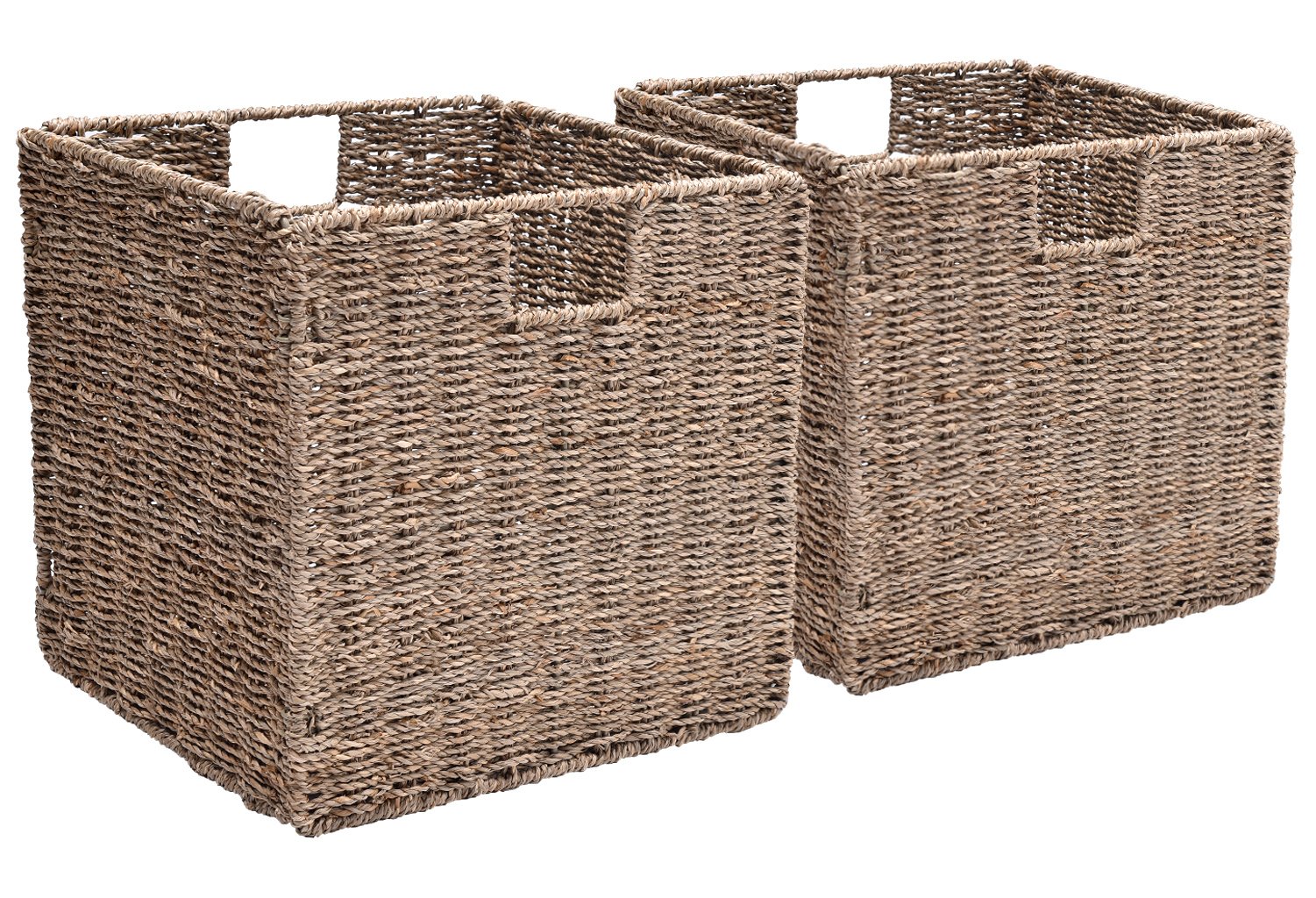 storageworks seagrass woven storage basket