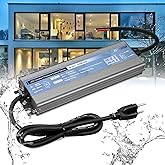 QNNP® LED Driver 200 Watts 12V DC Low Voltage Transformer Waterproof IP67 Power Supply Transformer Adapter AC 100V-120V to 12V DC, LED Power Supply for Indoor Outdoor LED Lighting