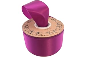 GIFTWRAP ETC. Fuchsia Pink Satin Fabric Ribbon - 2" x 50 Yards, Garland, Gifts, Gift Bow, Holiday Decor, Baby Shower, Gender Reveal, Fundraiser, Birthday, Breast Cancer Awareness, Christmas, Valentine's Day, Easter