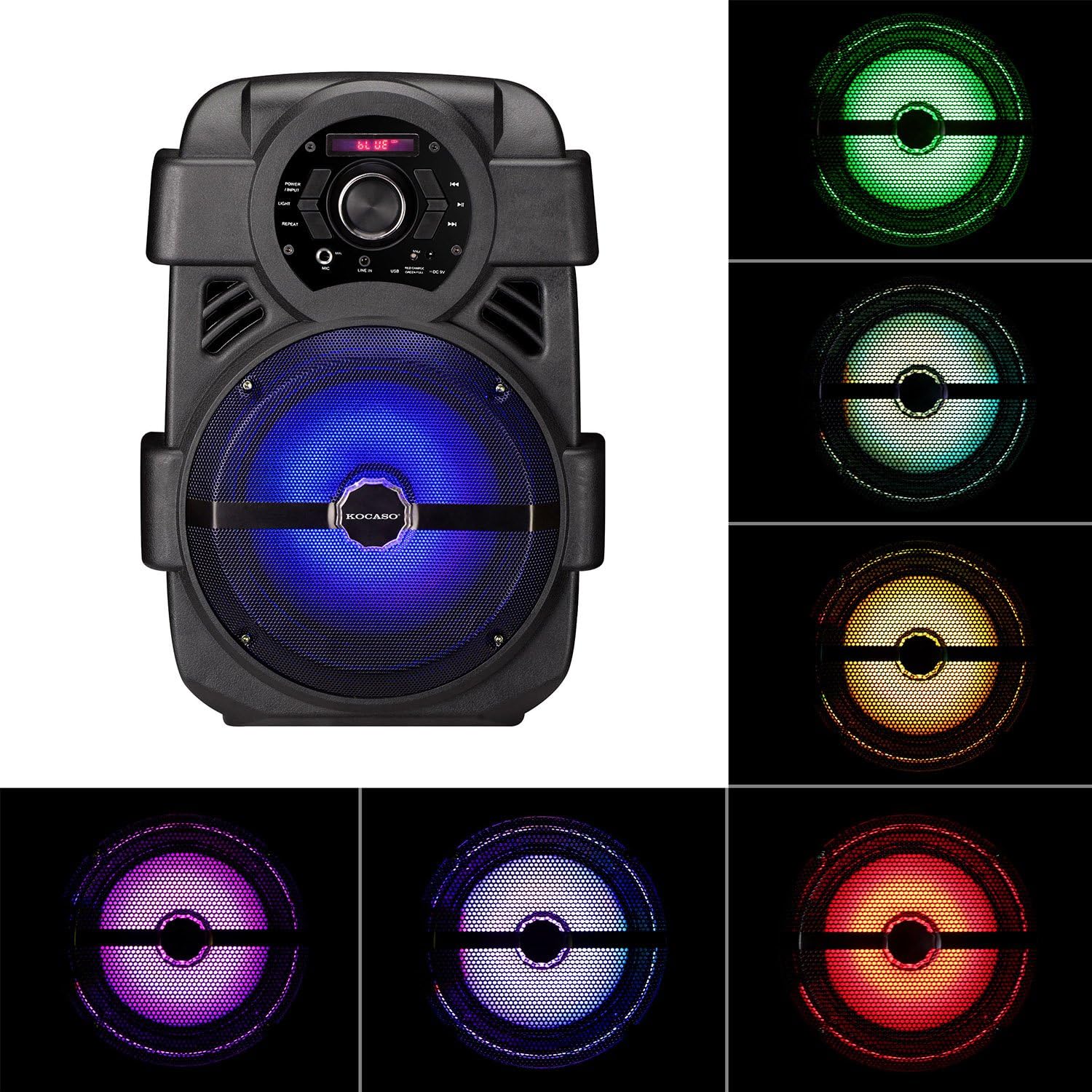 kocaso portable bluetooth party speaker