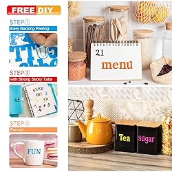 WNYT 1210 Letter Stickers 10 Sheets Alphabet