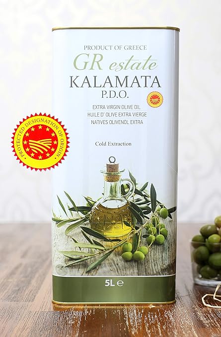 KALAMATA Premium Olivenöl | 5 Liter | Extra Natives Olivenöl | Kaltpressung | Säuregehalt max. 0,5% | aus Griechenland (5 Lit
