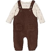 Modern Moments by Gerber unisex-baby 2-piece Microplush Overall Set