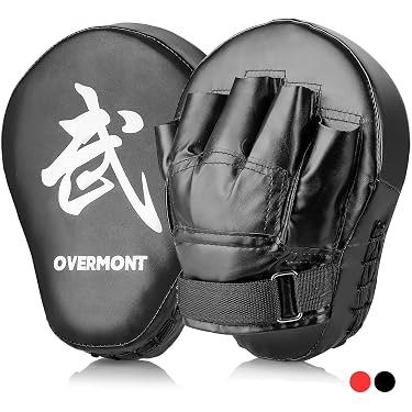 Pao Boxe 1 Paire 25x18x7 Cm – Patte D'Ours En Cuir Pour Kickboxing, Muay Thai, Karaté