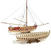 Model Shipways MS1460 18th Century Armed Longboat 1:24 Scale - Laser Cut Wood, Metal &amp; Photo-Etched Brass Kit