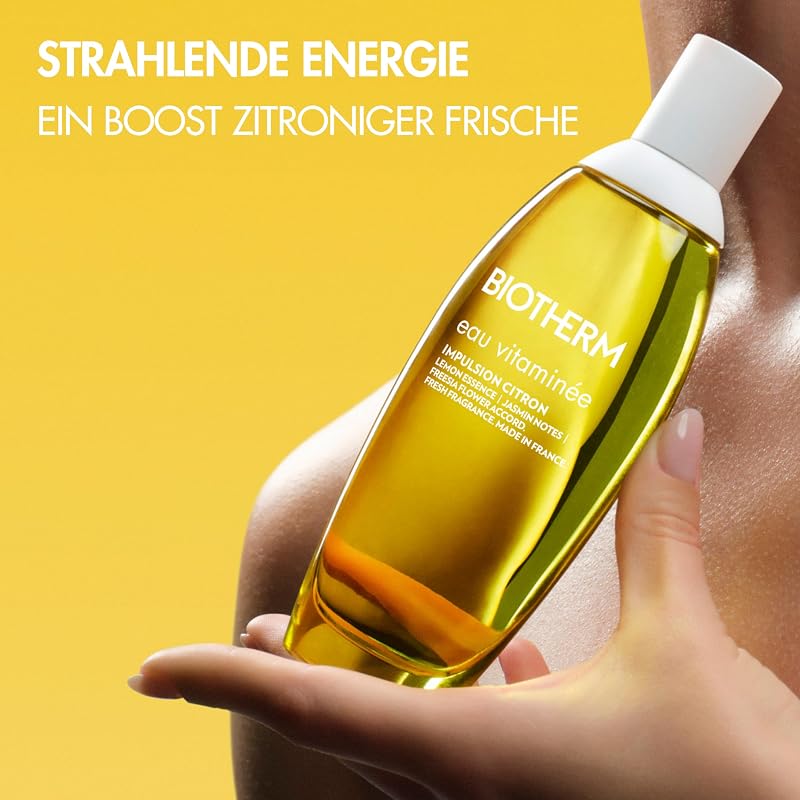 Eau Vitaminée Impulsion Citron Eau de Toilette, erfrischender Zitrusduft mit Zitrone, Freesie und Jasmin, leichter Body Mist Damen, langanhaltendes Körperspray mit weißem Moschus, 100ml