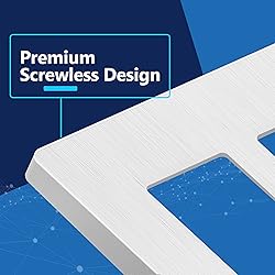 LIDER Brushed Finish Decorator Switch