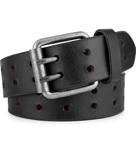 Beltiscool Genuine Vintage Retro Circle Studded Leather Belt  display picture 1