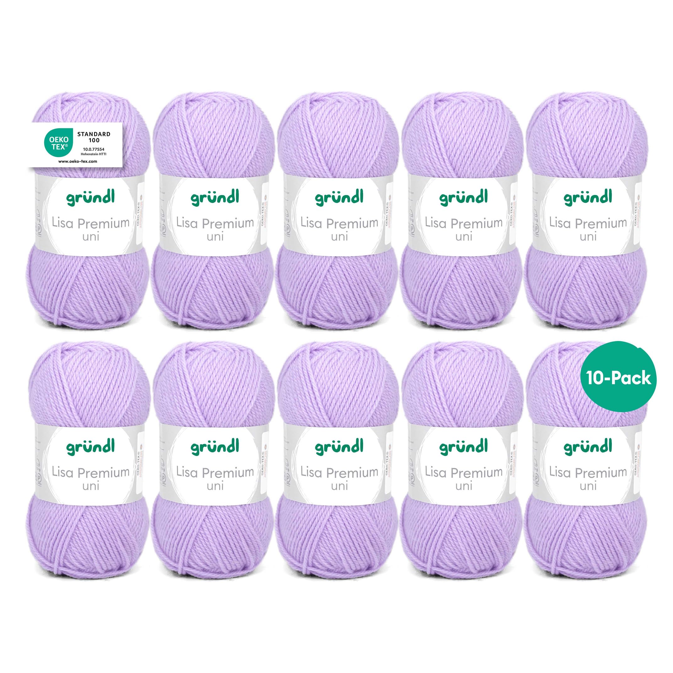 Grundl Lisa Premium uni 50g - lilac 09 -Pack of 10