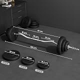 Yaheetech 20KG Barbell Set Adjustable Dumbbell Weight Bar Home Gym view 2