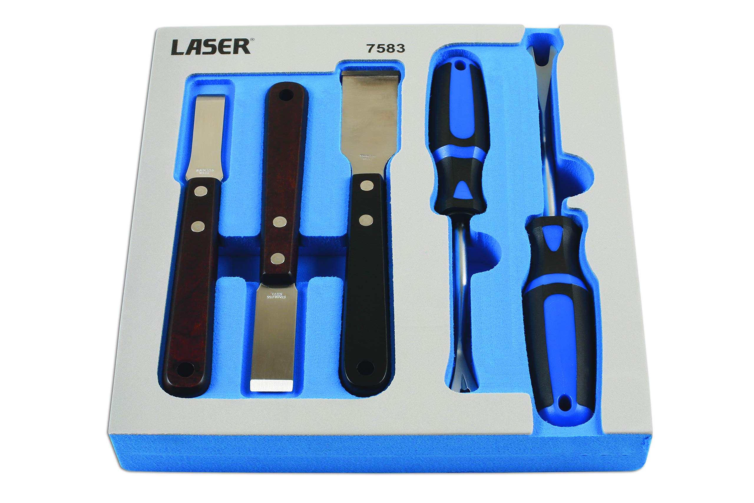 Laser 7583 Clip Remover & Tungsten Tipped Scraper Set 5pc