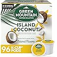 Green Mountain Coffee Roasters Island Coconut Keurig Single-Serve K-Cup Pods, Light Roast Coffee, 96 Count (4 Packs of 24)