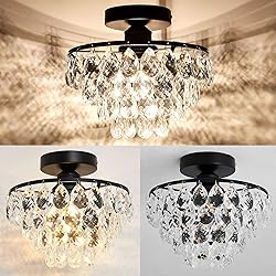 YYJLX Modern Small Crystal Ceiling Light Fixture