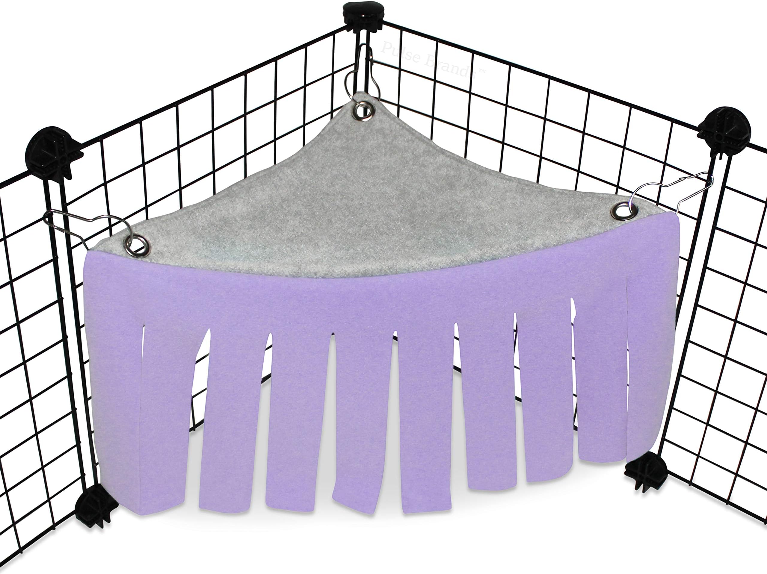 Corner Fleece Forest Hideout for Guinea Pigs, Ferrets, Chinchillas, Hedgehogs, Dwarf Rabbits and Other Small Pets - Accessories and Toys