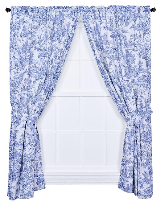 Ellis Curtain Victoria Park Toile 68 Inch By 84 Inch Tailored