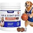 260 Bites Wellix Dog Hip and Joint Supplement Arthritis Pain Relief with Glucosamine Chondroitin MSM Natural & Functional Ing