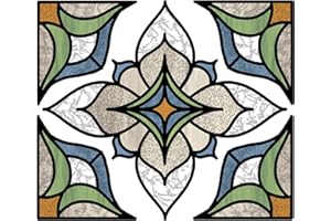 InHome NH2415: Blue Alden Stained Glass Decal