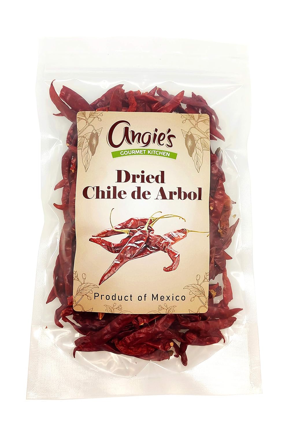 Dried Chile de Arbol Peppers 4oz Freshly Packed in