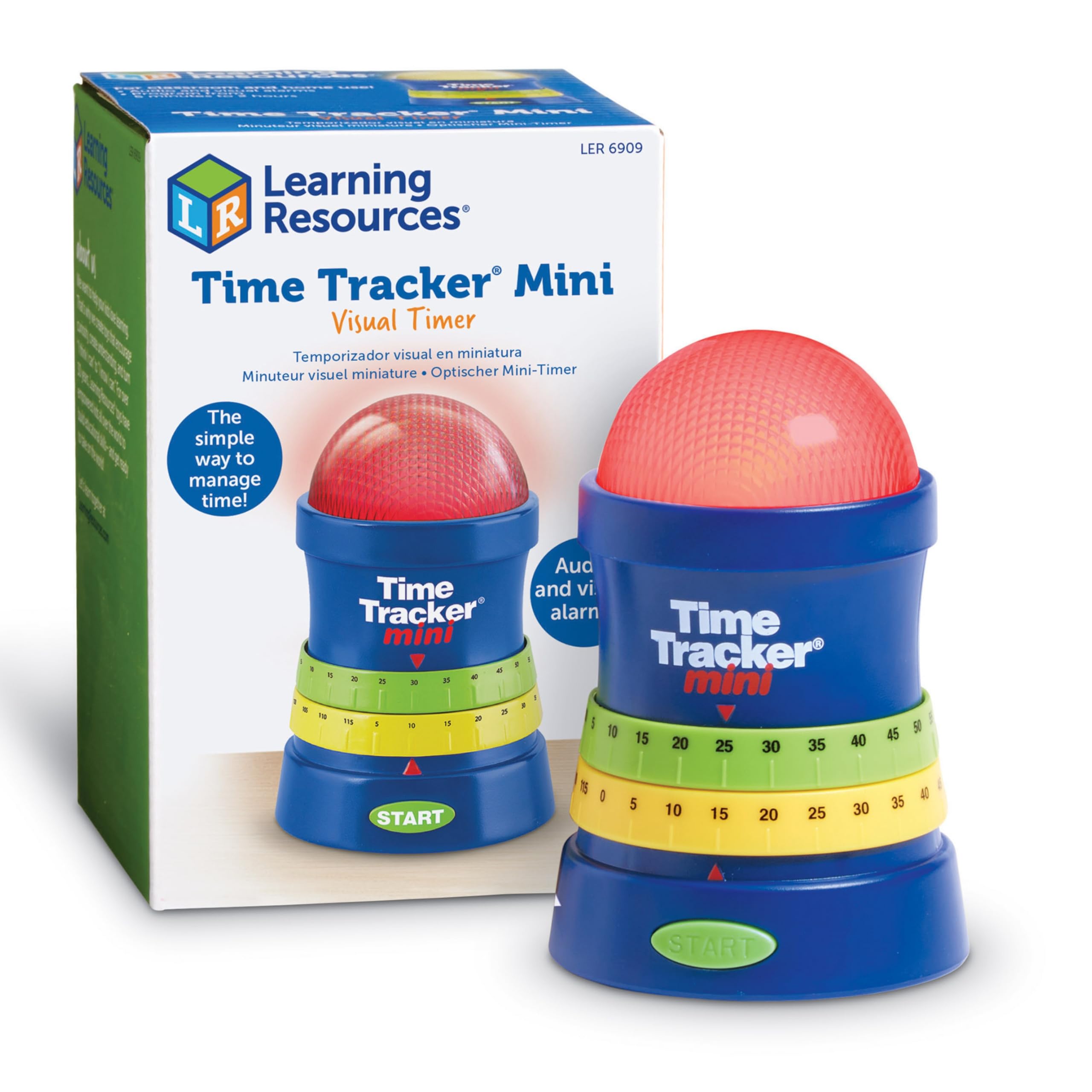 Photo 1 of Learning Resources Time Tracker Mini Visual Timer, Classroom Timer, Hand Washing Timer, Auditory and Visual Cue