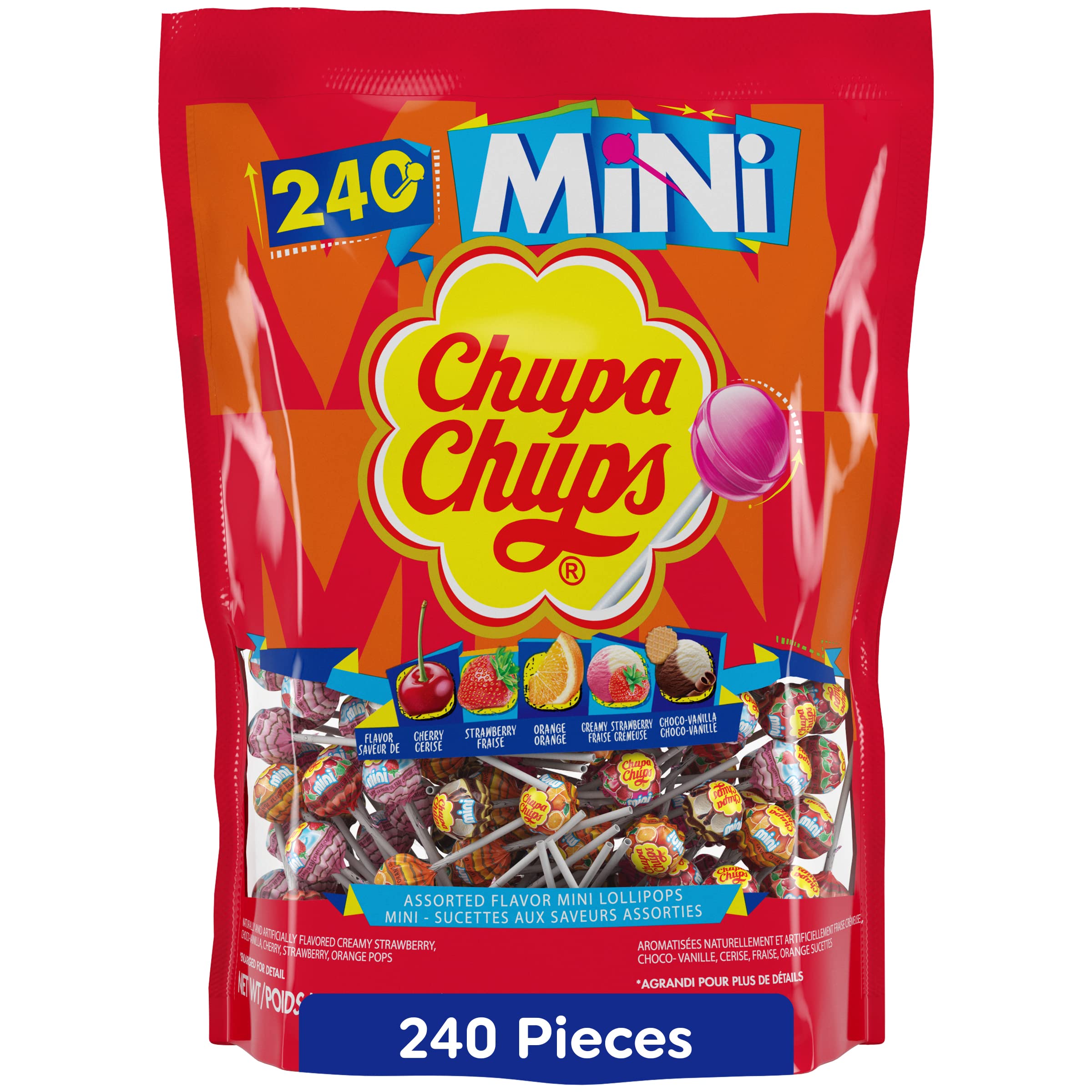 Chupa Chups Best Of Lollipop Bulk Bag, Party Sweets In 6 Flavours With Natural Colourings Suitable For Vegetarians 120 Lollies~p154924489