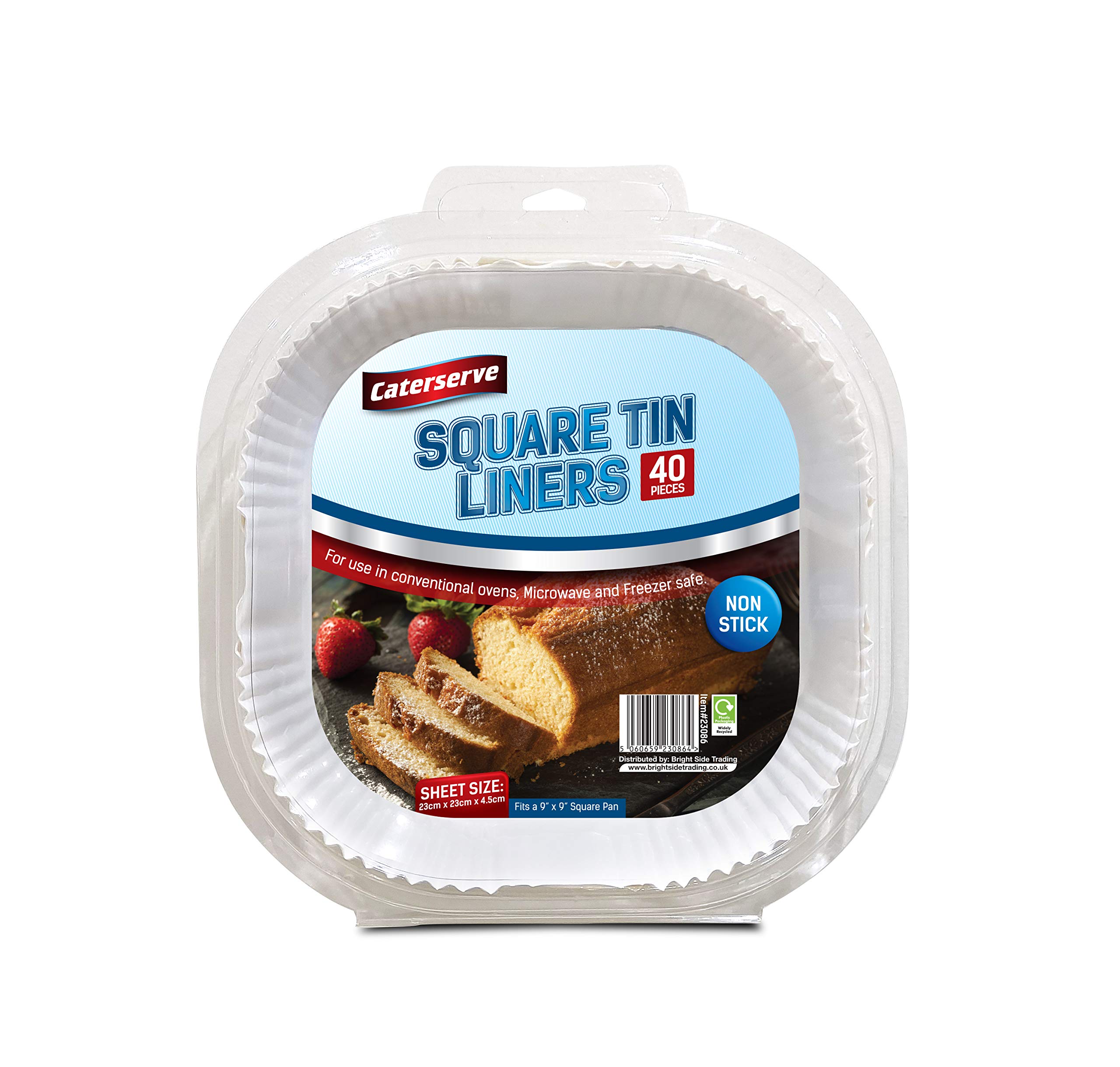 Square Tin Liners – 9 inch Non-Stick Baking Paper Liners for Veggies – Oven, Microwave & Freezer Safe – Ideal for Home & Catering