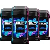 AXE Fine Fragrance Collection Deodorant Stick Blue Lavender with Mint + Amber Essential Oils 4 Pack with 72H Freshness Aluminum-Free 3 oz