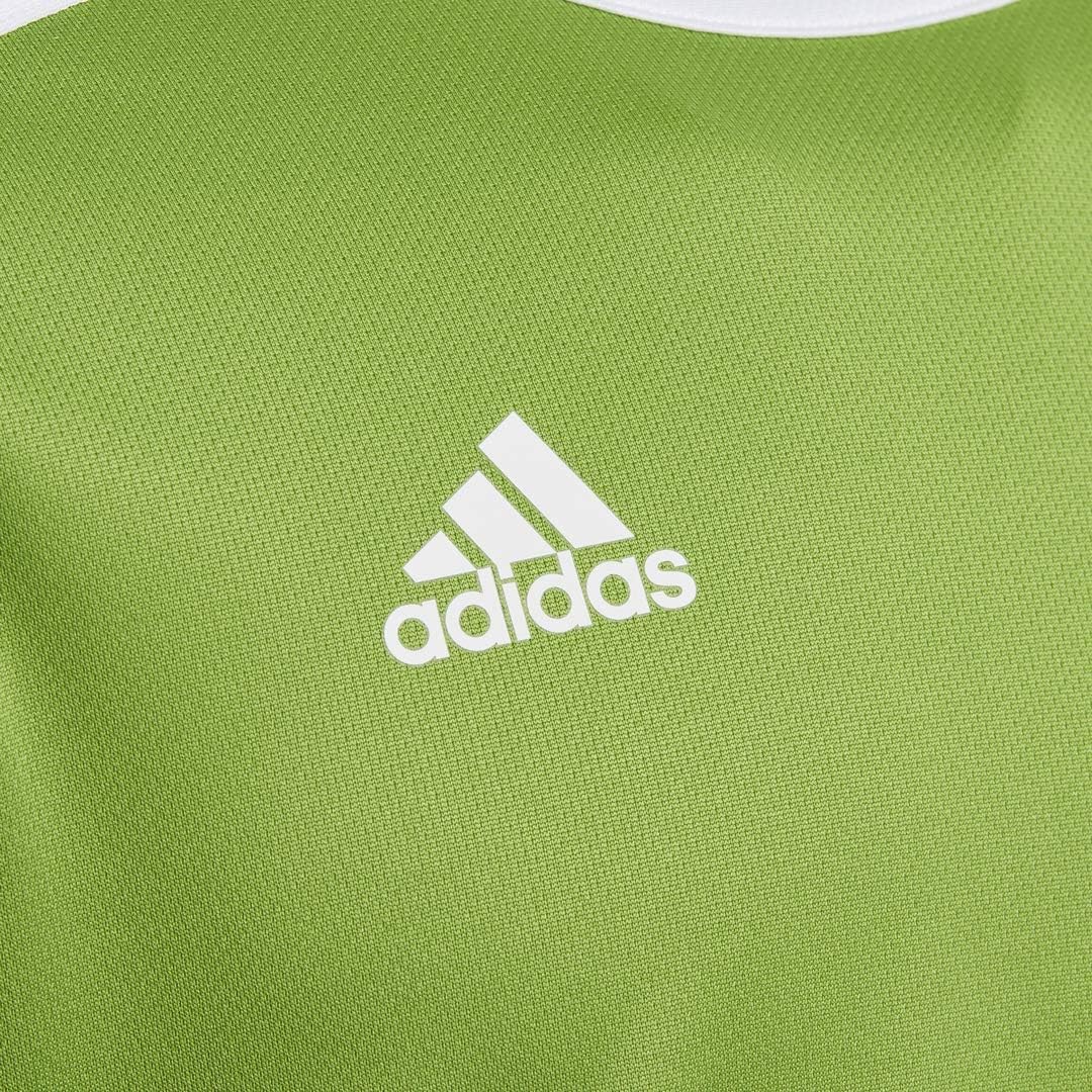 adidas Boys' Entrada 18 AEROREADY Primegreen Recycled Materials Soccer Short Sleeve Jersey : Clothing