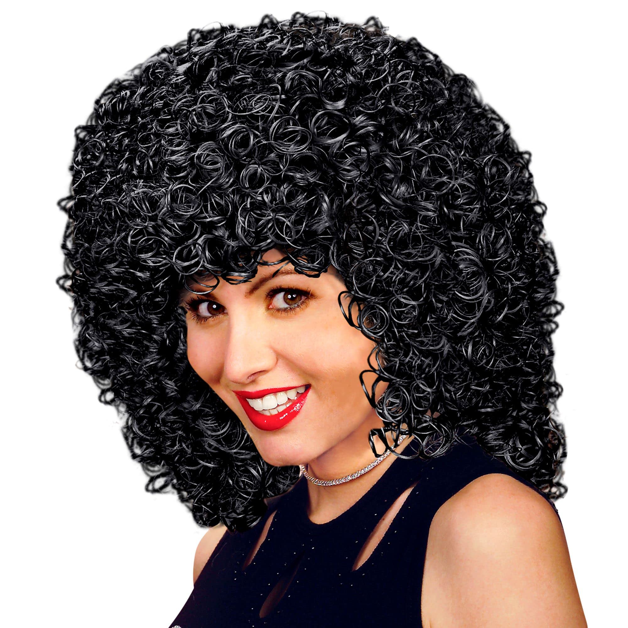 Gabrielle Black Wig for Hair Accessory Fancy Dress