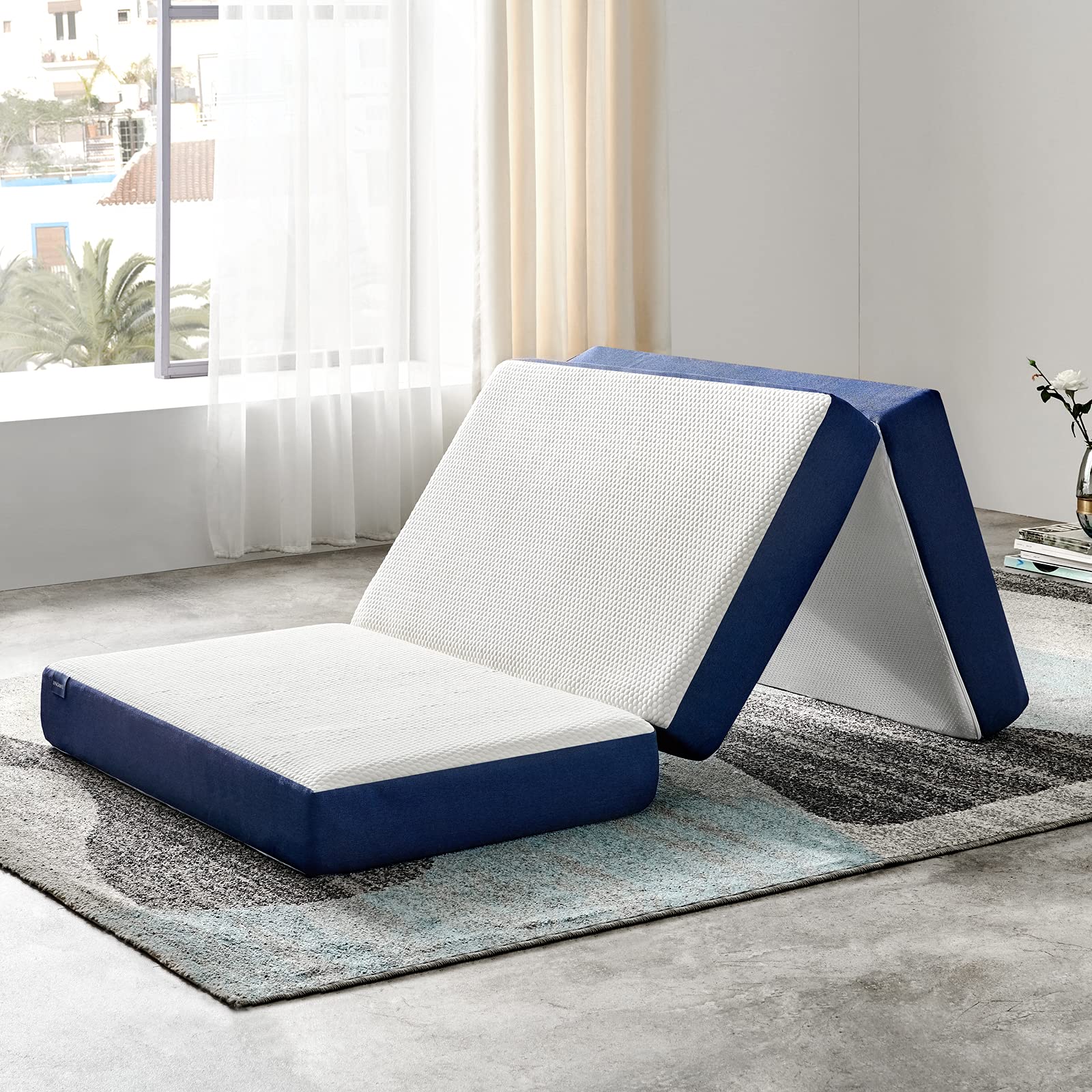 JINGWEI Folding Mattress, Tri-fold Memory Foam