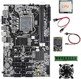 Nicfaky B75 Mining Motherboard 12 PCIe + CPU + 4GB RAM + 128GB SSD + Fan view 1