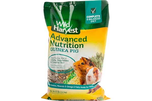 Wild Harvest Advanced Nutrition Guinea Pig, Complete And Balanced Diet, 8 Pounds