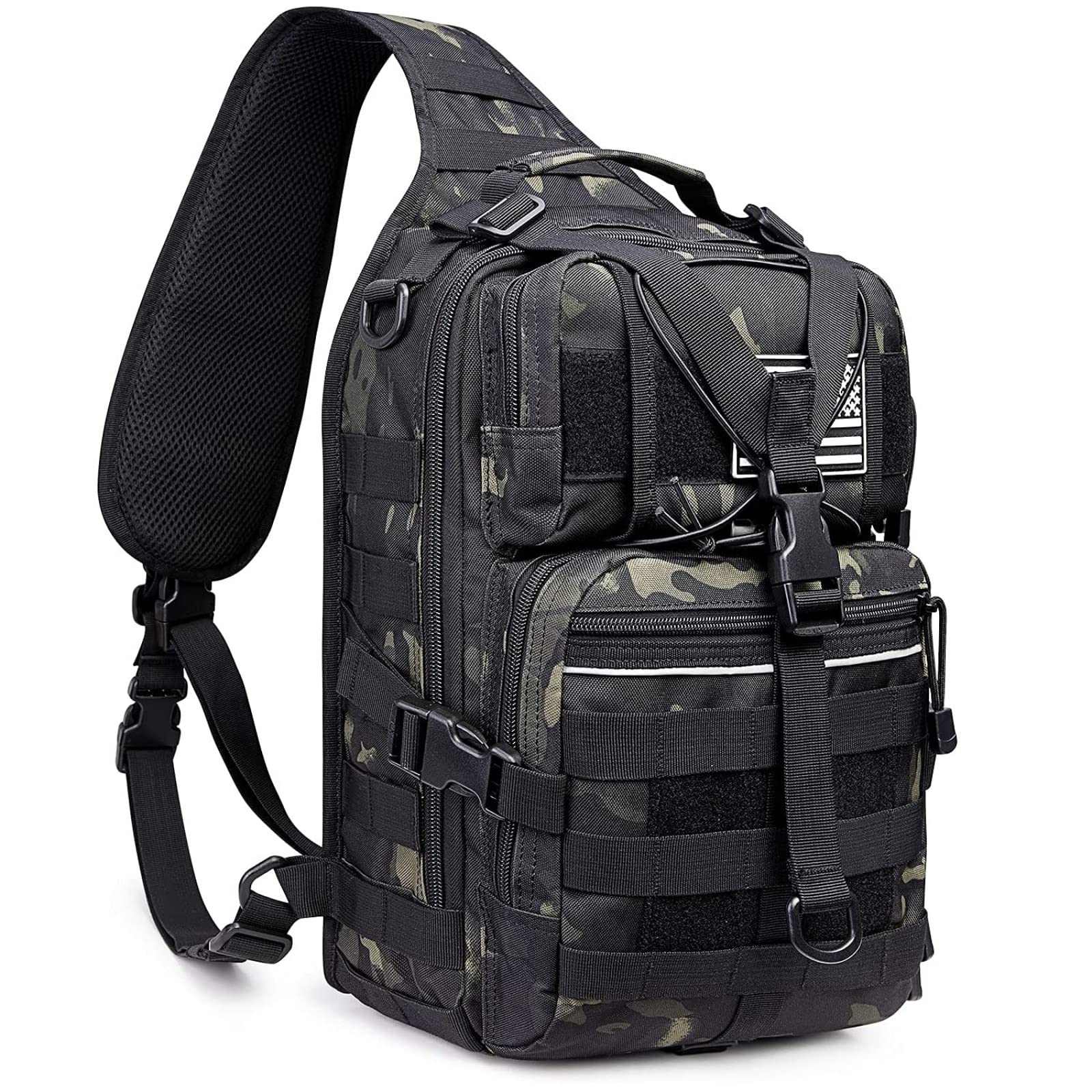 G4Free Tactical Sling Backpack Big Molle EDC Range Bag Pack Assault Military Shoulder Rucksack One Strap Daypack