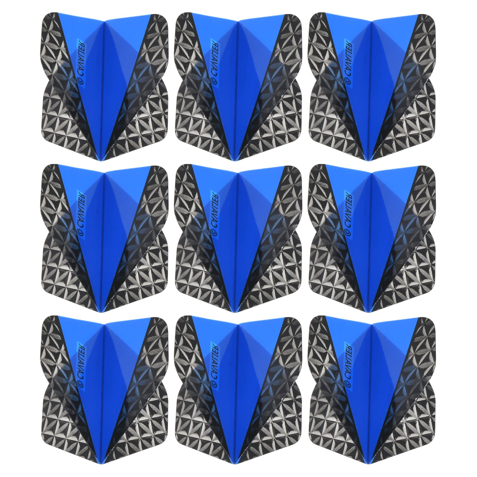 PATIKIL Dart Flights, 9 Pack PET Standard Darts Accessories Replacement Parts for Soft & Steel Tip, Black, Gray, Blue
