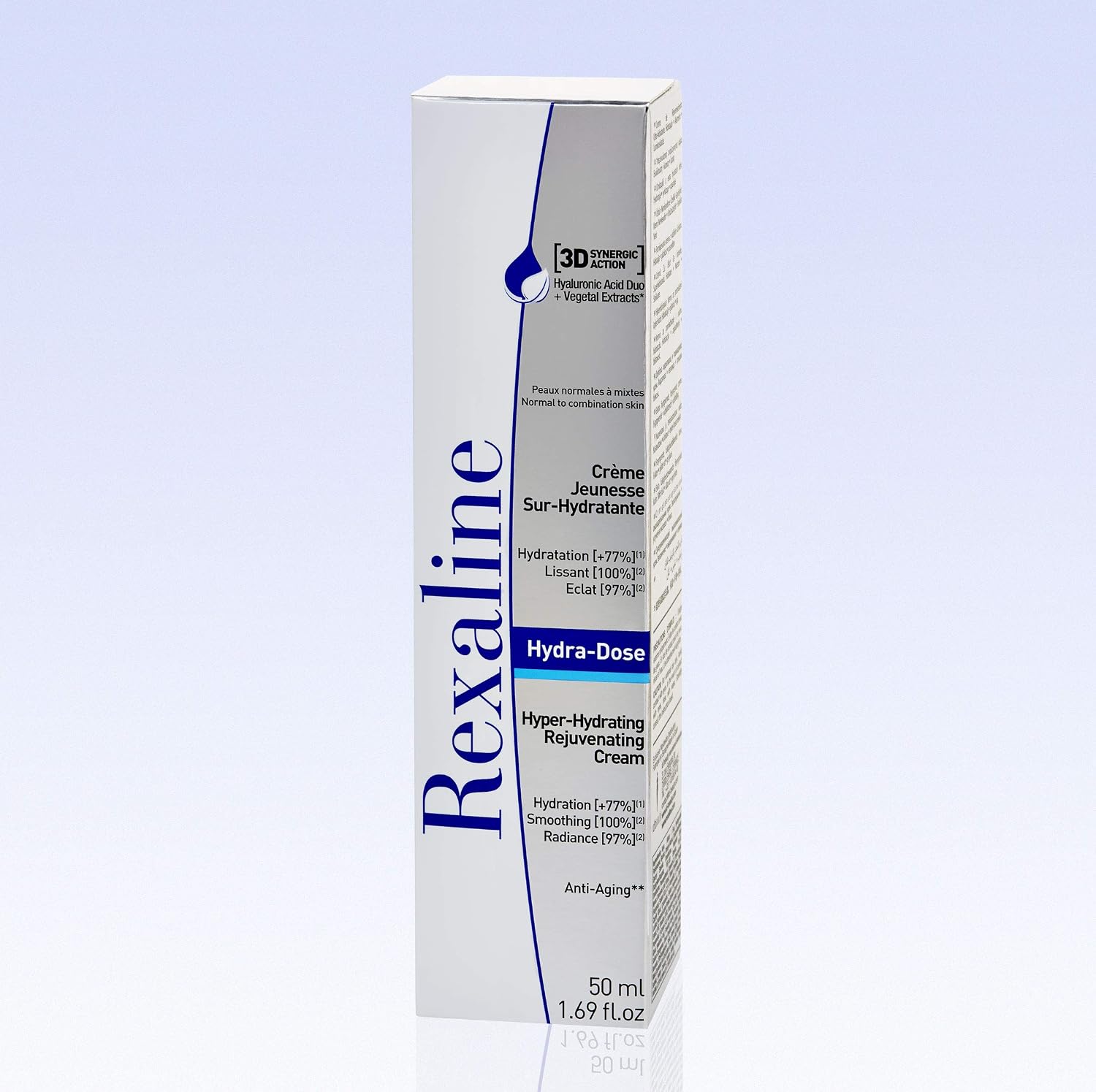 Rexaline, Hydra-Dose, Hyper-Hydrating Rejuvenating Cream, Anti wrinkle cream with Hyaluronic Acid, Anti aging facial care - Image 4