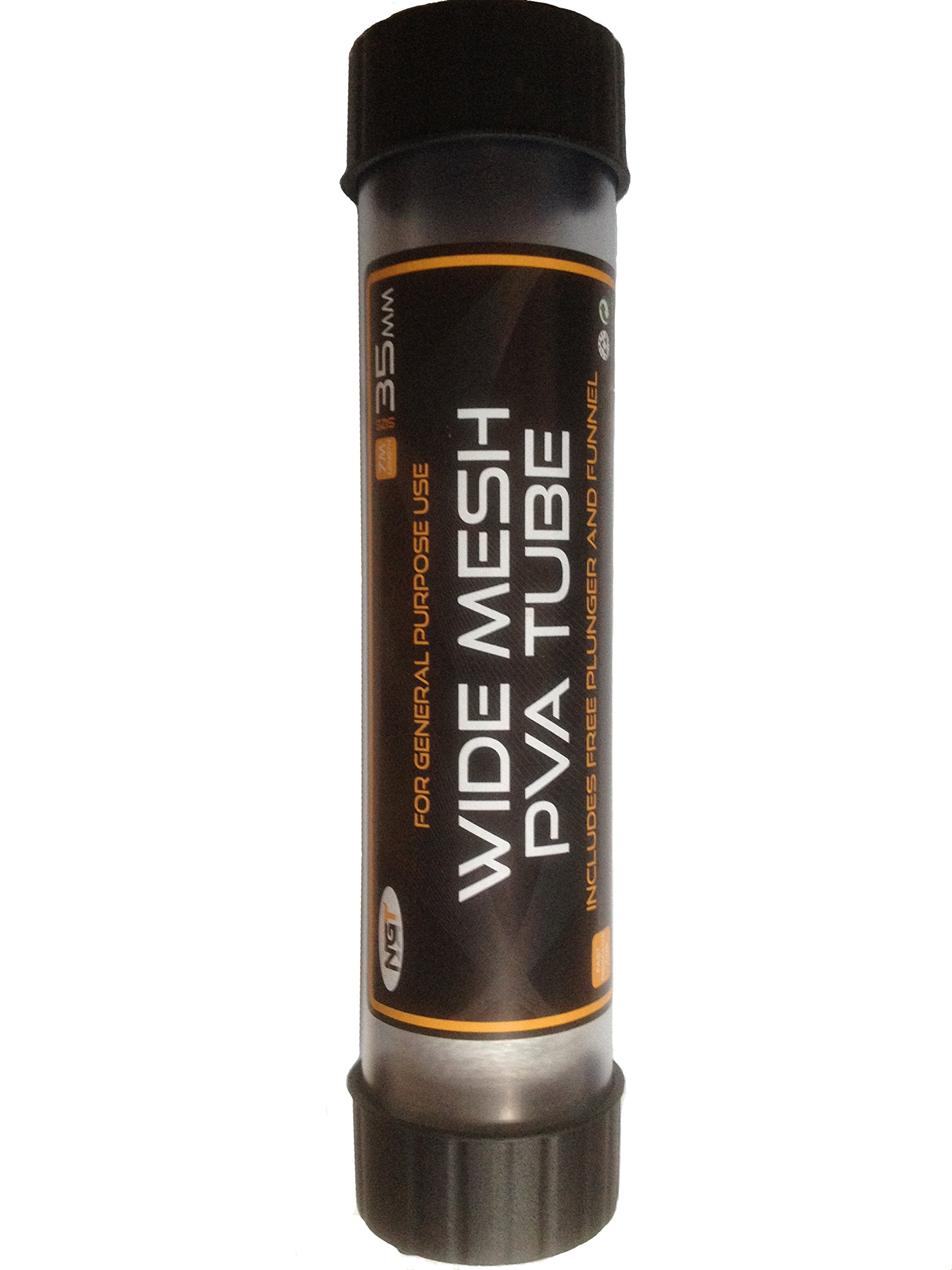 NGT Wide Tube Pva Mesh with Free Plunger - Green, 7 m x 35 mm