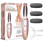 Powerful Electric Callus Remover Wand – Rechargeable Foot File, Grinder & Scrubber - Removes Dead, Hard Skin & Calluses – Bes