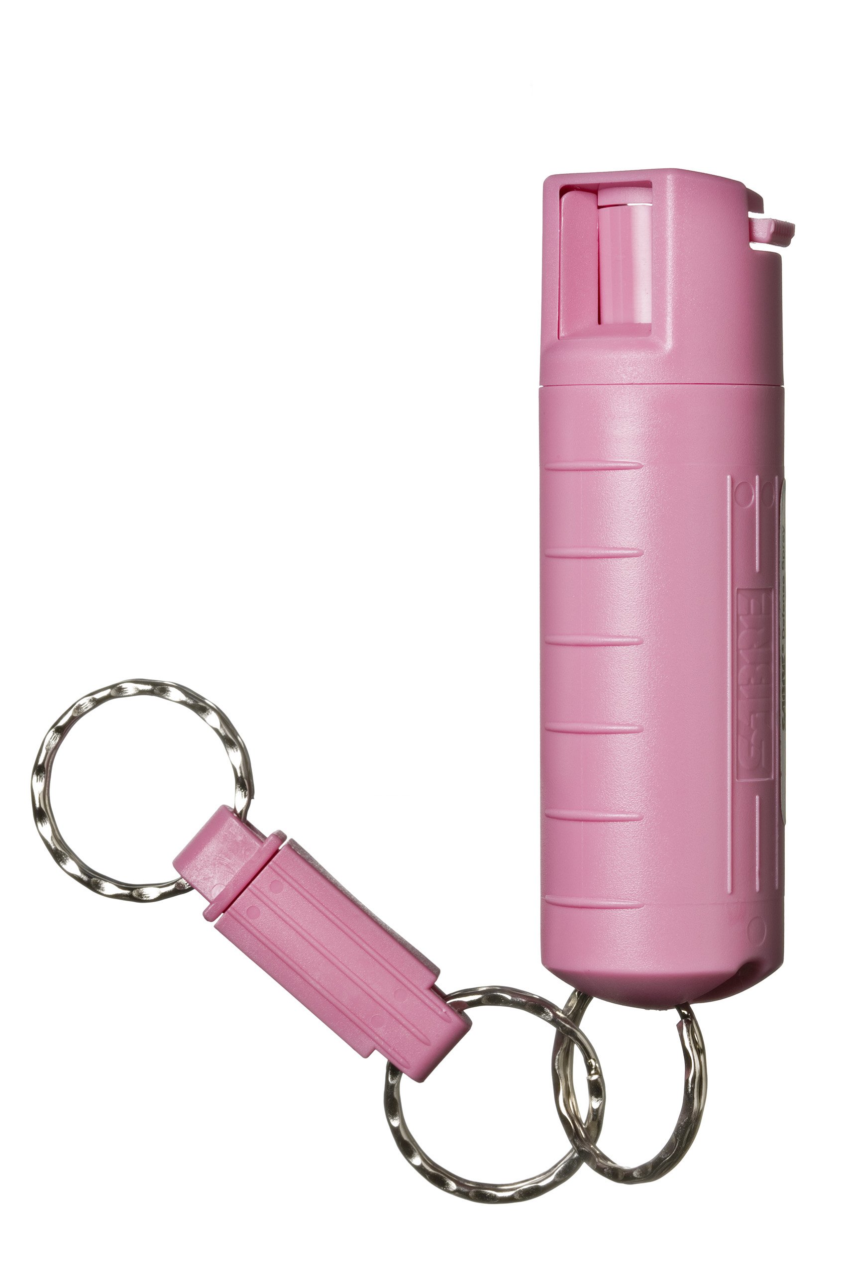 SABRE RED Pink Pepper Spray Keychain for Women with Quick Release for