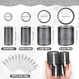 Thrilez 37 PCS Hair Roller Set 4 Sizes 63mm 48mm 36mm 25mm with Clips view 2