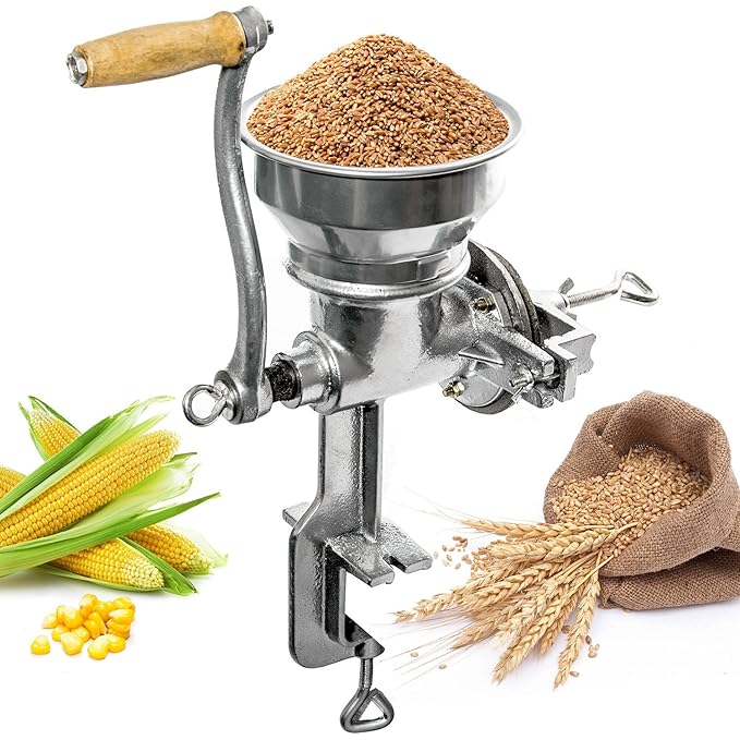 Biltek Professional Manual Grain Grinder Table Clamp Corn Mill with